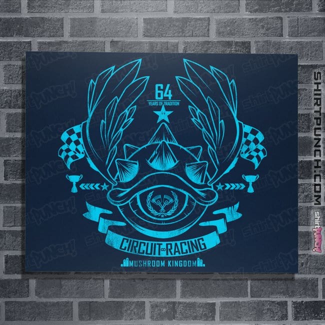 Shirts Posters / 4"x6" / Navy Mushroo Kingdom Racing
