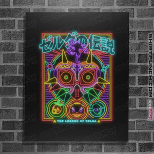 Daily_Deal_Shirts Posters / 4"x6" / Black Majora's Neon