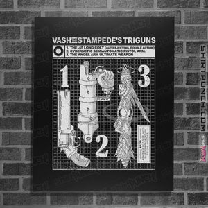 Shirts Posters / 4"x6" / Black Vash The Stampede's Triguns