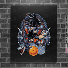 Load image into Gallery viewer, Daily_Deal_Shirts Posters / 4&quot;x6&quot; / Black Dragon Crest
