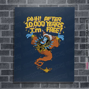 Shirts Posters / 4"x6" / Navy Genie Repulsa