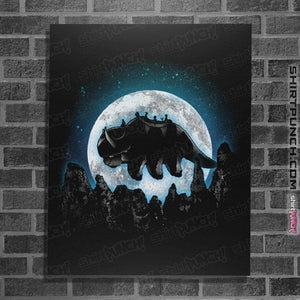Secret_Shirts Posters / 4"x6" / Black Yip Moon