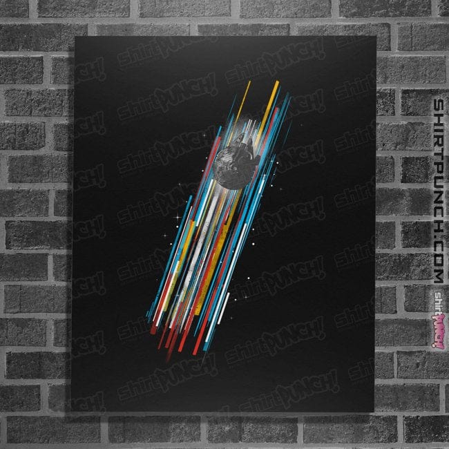 Daily_Deal_Shirts Posters / 4"x6" / Black The Falcon
