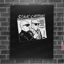 Load image into Gallery viewer, Daily_Deal_Shirts Posters / 4&quot;x6&quot; / Black Sonic Captains
