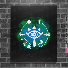 Load image into Gallery viewer, Shirts Posters / 4&quot;x6&quot; / Black Open Your Sheikah Eye

