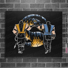 Load image into Gallery viewer, Daily_Deal_Shirts Posters / 4&quot;x6&quot; / Black Mortal Fist Bump
