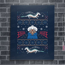 Load image into Gallery viewer, Shirts Posters / 4&quot;x6&quot; / Navy Magical Japanese Folk Christmas Sweaters
