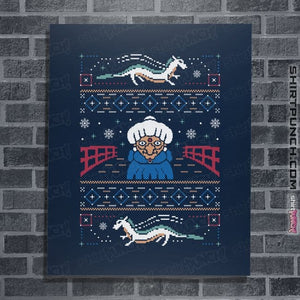Shirts Posters / 4"x6" / Navy Magical Japanese Folk Christmas Sweaters