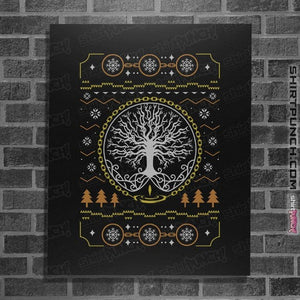 Shirts Posters / 4"x6" / Black Grace Golden Tree Ugly Sweater
