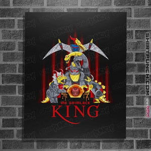 Secret_Shirts Posters / 4"x6" / Black Me Grimlock, King