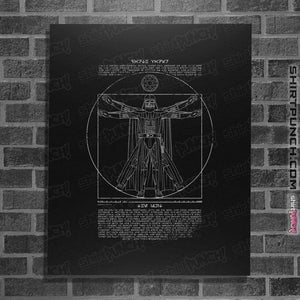 Daily_Deal_Shirts Posters / 4"x6" / Black Vitruvian Darkside