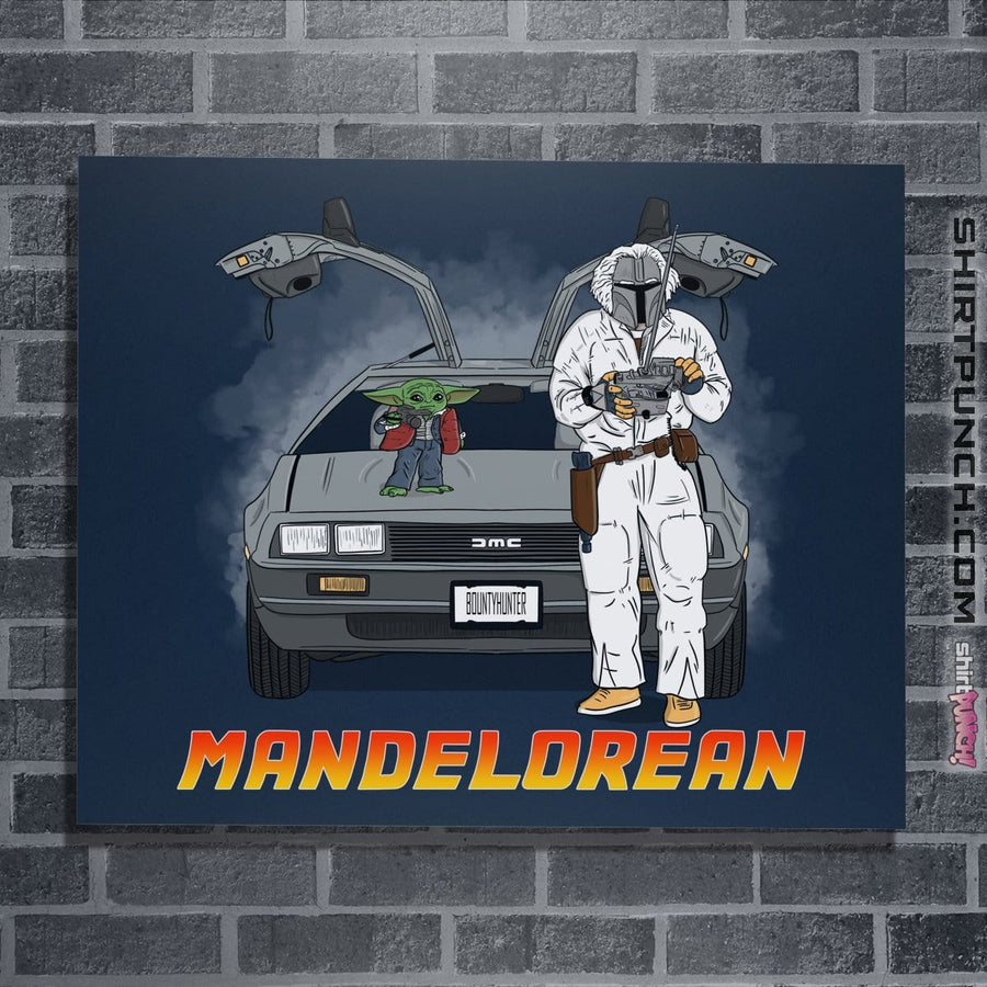 Shirts Posters / 4"x6" / Navy Mandelorean