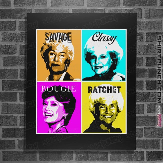 Secret_Shirts Posters / 4"x6" / Black Golden Savages