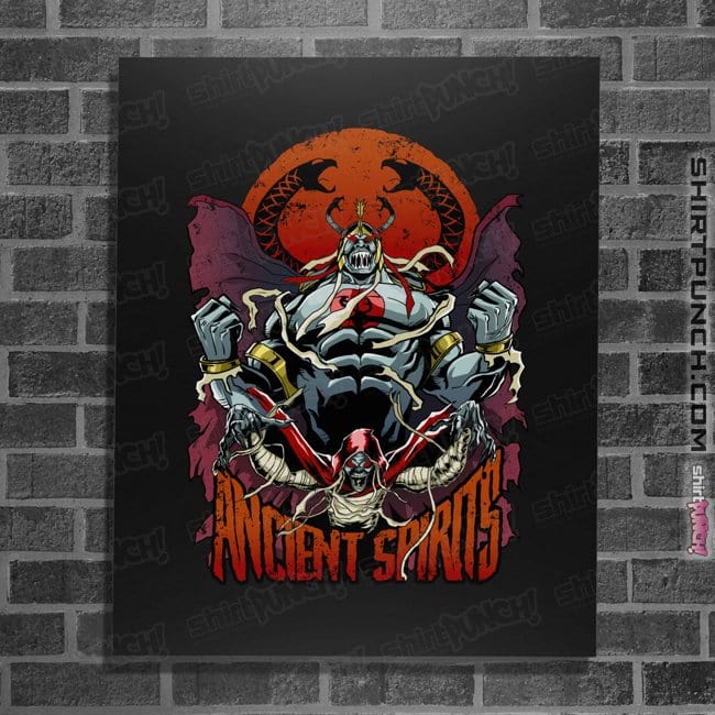 Secret_Shirts Posters / 4"x6" / Black Ancient Spiritsd