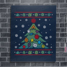 Load image into Gallery viewer, Shirts Posters / 4&quot;x6&quot; / Navy Ugly RPG Christmas Shirt
