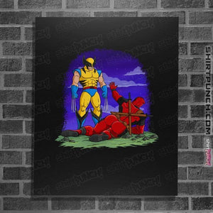 Daily_Deal_Shirts Posters / 4"x6" / Black Mutant Butt