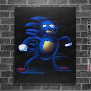 Shirts Posters / 4"x6" / Black Sanic