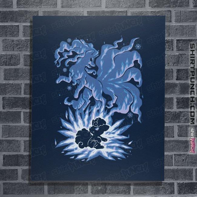 Shirts Posters / 4"x6" / Navy The Ice Tailed Fox Within