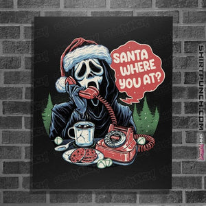 Secret_Shirts Posters / 4"x6" / Black Ghostface Santa