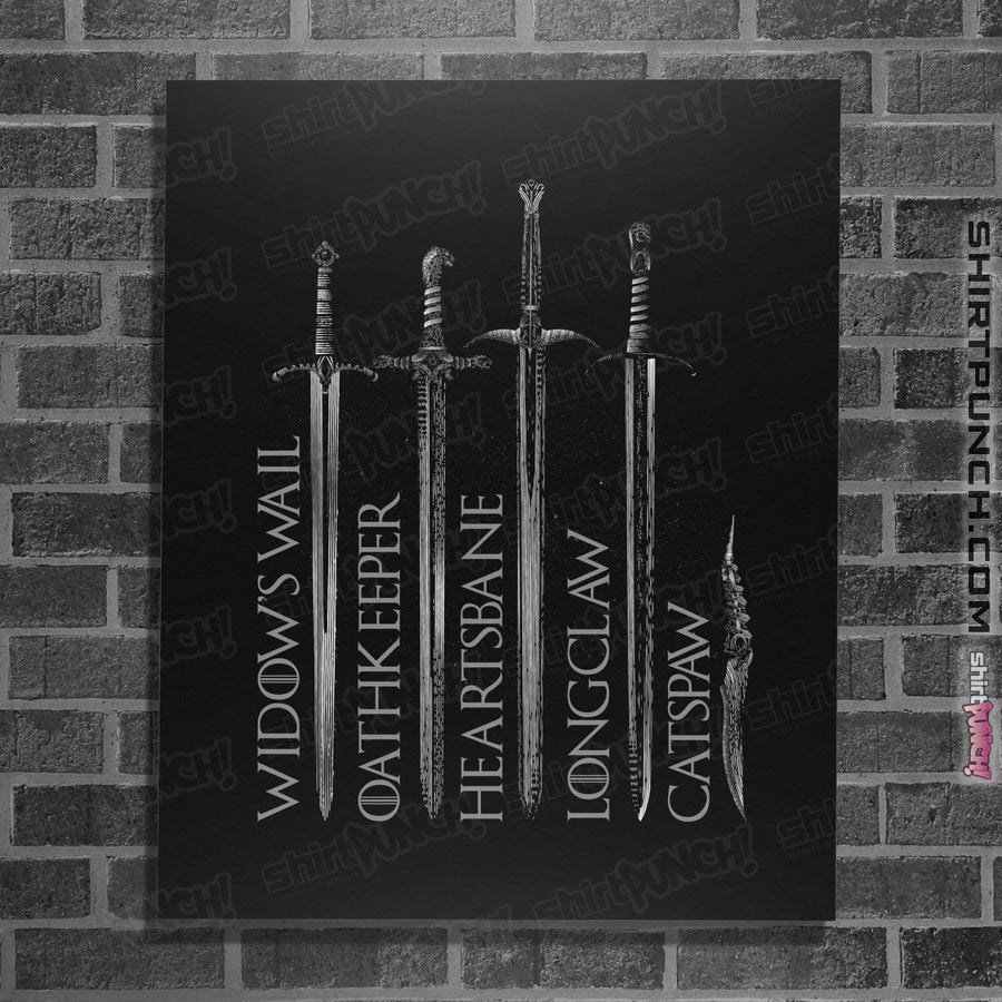 Shirts Posters / 4"x6" / Black Valyrian Steel