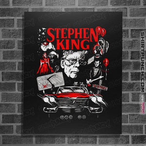 Daily_Deal_Shirts Posters / 4"x6" / Black King Of Horror