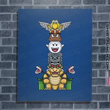 Load image into Gallery viewer, Secret_Shirts Posters / 4&quot;x6&quot; / Royal Blue Totem Of Terror
