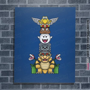 Secret_Shirts Posters / 4"x6" / Royal Blue Totem Of Terror