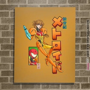 Daily_Deal_Shirts Posters / 4"x6" / Gold Neon Genesis Metroid