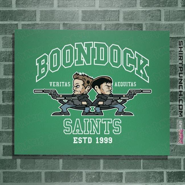 Shirts Posters / 4"x6" / Irish Green Fighting Saints