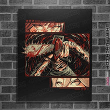 Load image into Gallery viewer, Daily_Deal_Shirts Posters / 4&quot;x6&quot; / Black Chainsaw Man
