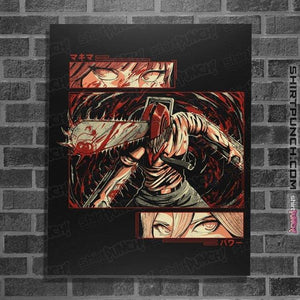 Daily_Deal_Shirts Posters / 4"x6" / Black Chainsaw Man