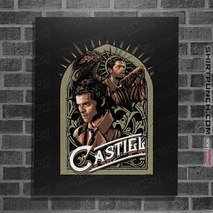 Daily_Deal_Shirts Posters / 4"x6" / Black Castiel