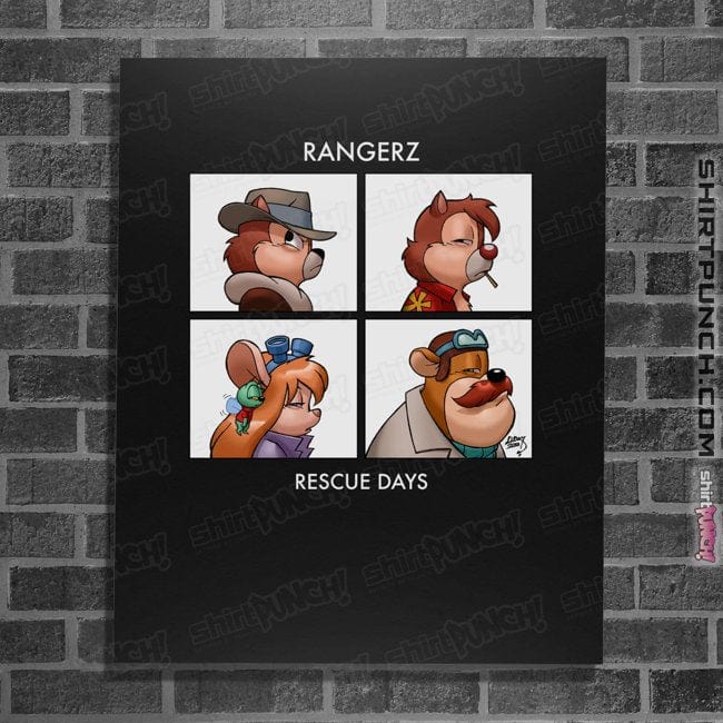 Daily_Deal_Shirts Posters / 4"x6" / Black The Rangerz