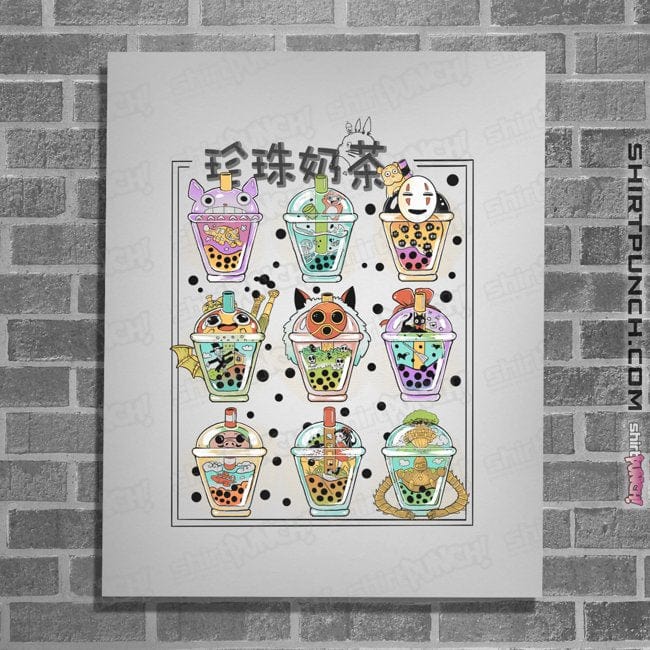 Secret_Shirts Posters / 4"x6" / White Bubble-Tea Nerd