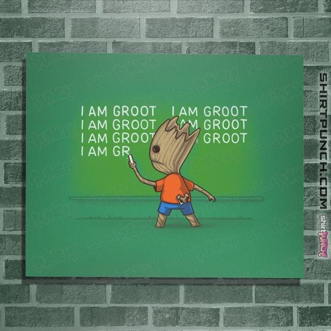Shirts Posters / 4"x6" / Irish Green Groot's Detention