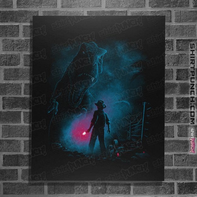 Daily_Deal_Shirts Posters / 4"x6" / Black Attack On T-Rex