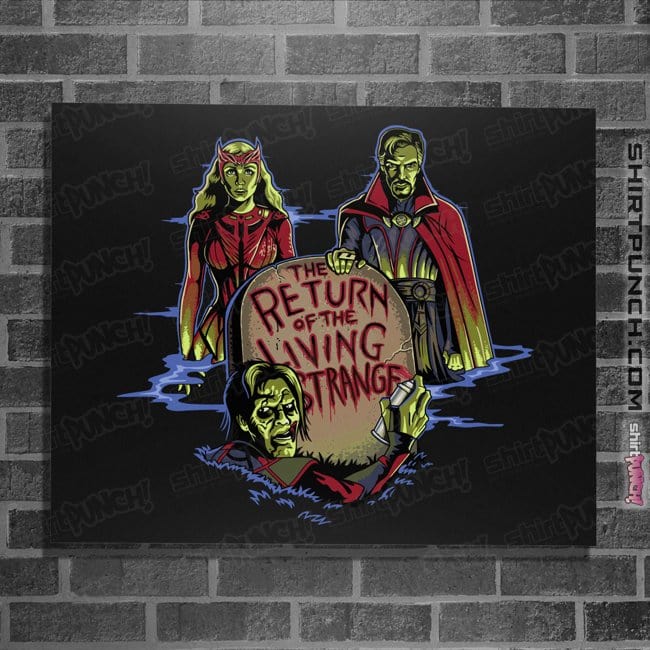 Daily_Deal_Shirts Posters / 4"x6" / Black The Living Strange