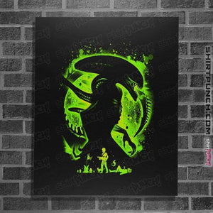 Daily_Deal_Shirts Posters / 4"x6" / Black Alien's Nightmare