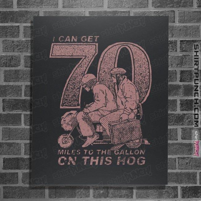 Secret_Shirts Posters / 4"x6" / Dark Heather The Hog