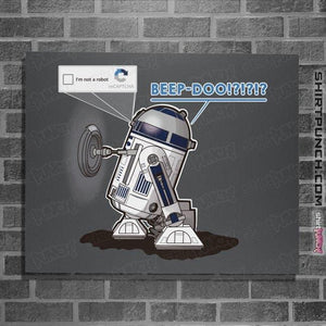 Secret_Shirts Posters / 4"x6" / Charcoal R2 Captcha