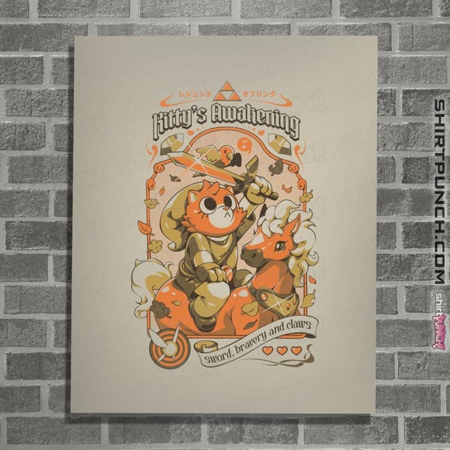 Daily_Deal_Shirts Posters / 4"x6" / Natural Kitty's Awakening