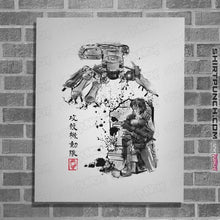 Load image into Gallery viewer, Daily_Deal_Shirts Posters / 4&quot;x6&quot; / White Major Vs Tank Sumi-e
