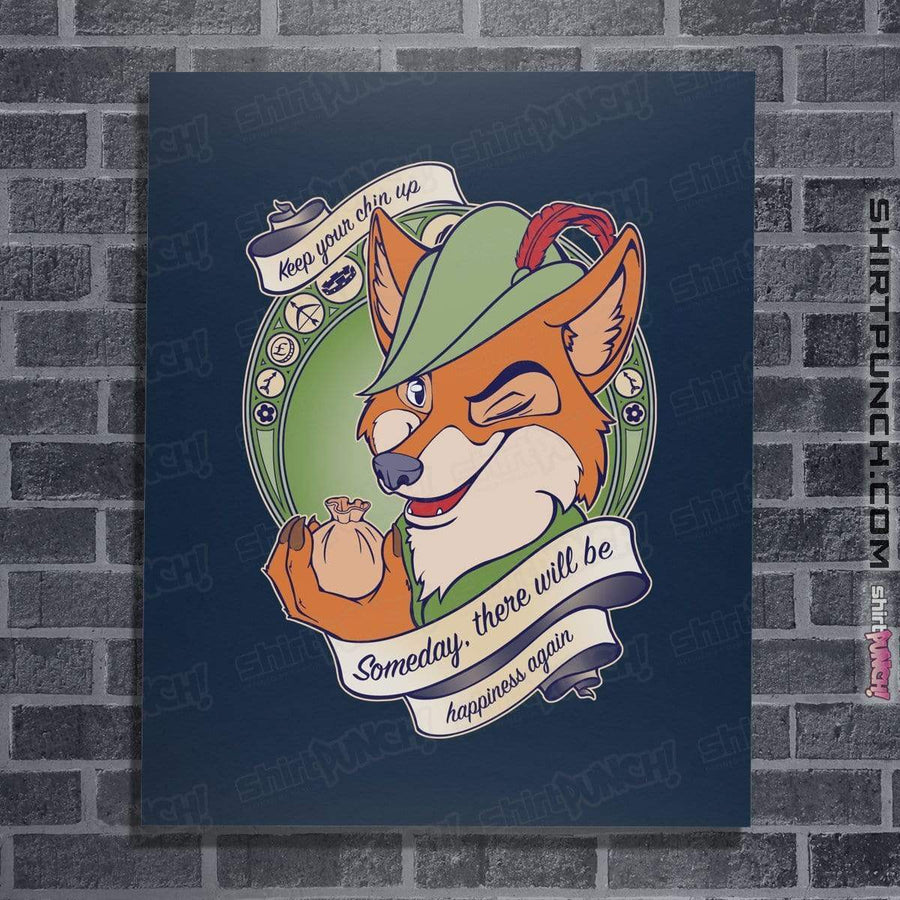 Shirts Posters / 4"x6" / Navy Keep Your Chin Up