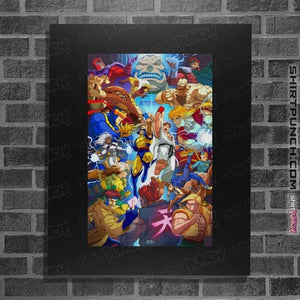 Shirts Posters / 4"x6" / Black X-Men VS Street Fighter