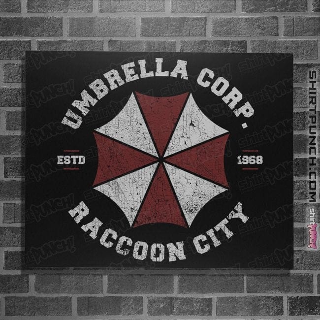 Daily_Deal_Shirts Posters / 4"x6" / Black Welcome To Raccoon City