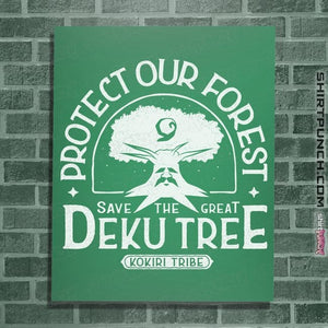 Daily_Deal_Shirts Posters / 4"x6" / Irish Green Protect Our Forest