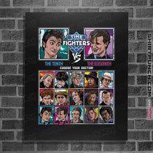 Load image into Gallery viewer, Daily_Deal_Shirts Posters / 4&quot;x6&quot; / Black Time Fighters 10th vs 11th

