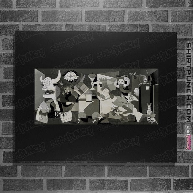 Daily_Deal_Shirts Posters / 4"x6" / Black Guer Ni Ca