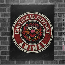 Load image into Gallery viewer, Daily_Deal_Shirts Posters / 4&quot;x6&quot; / Black Emotional Support Animal

