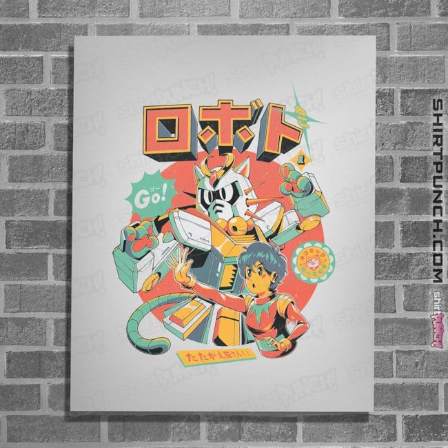 Daily_Deal_Shirts Posters / 4"x6" / White Neko Roboto